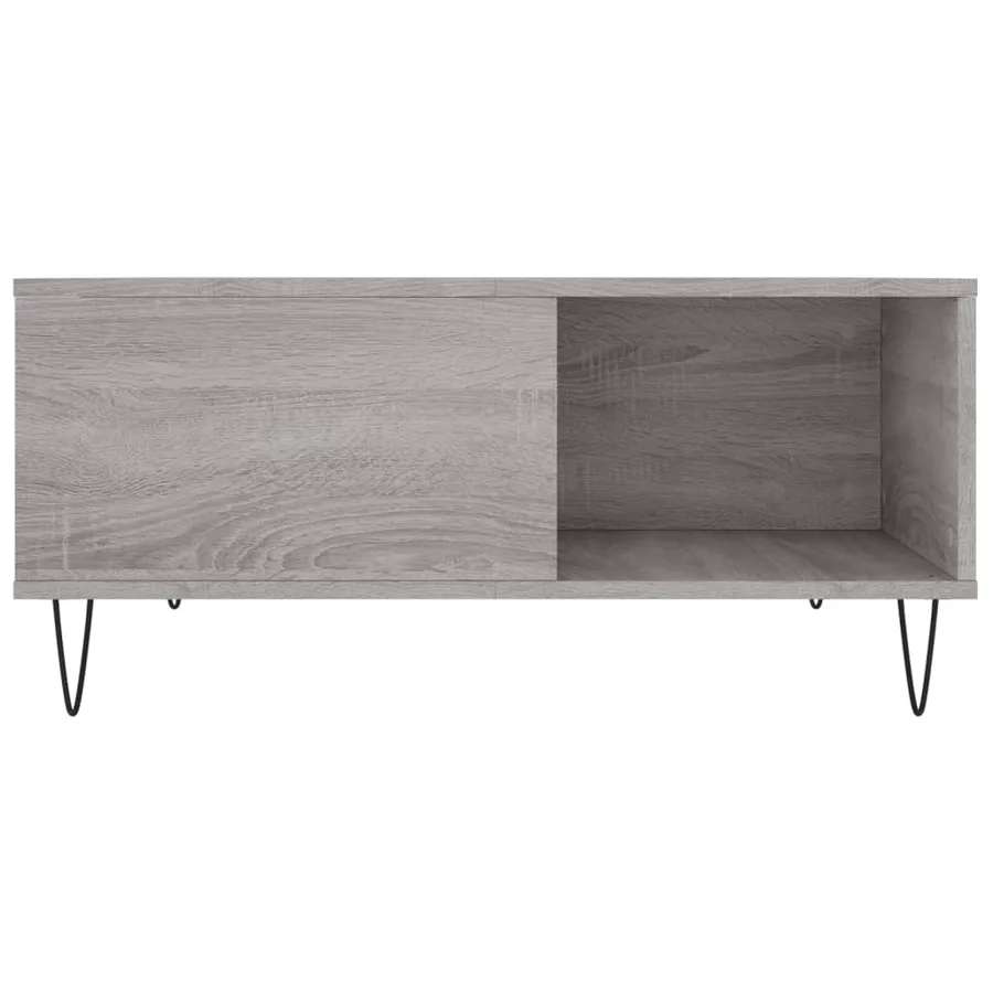 Table basse sonoma gris 80x80x36,5 cm bois d'ingénierie - 5