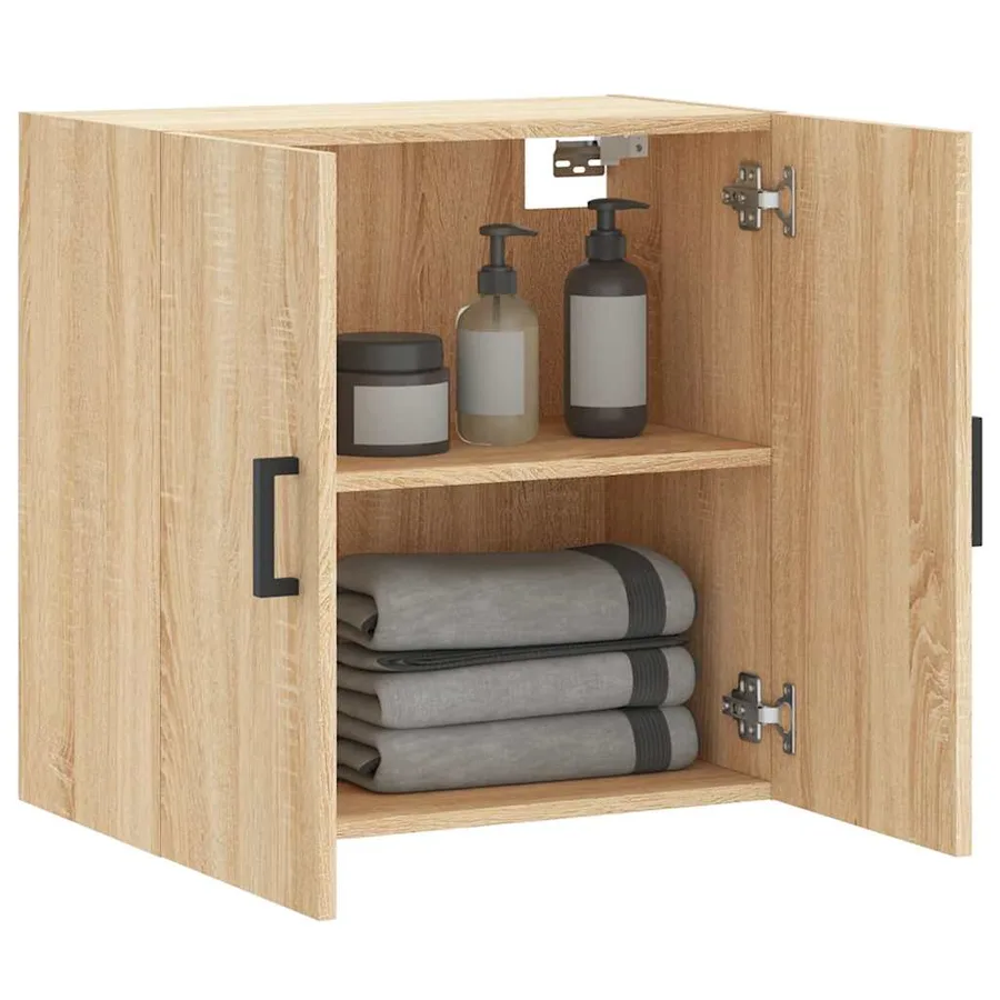 Armoire murale chêne sonoma 60x31x60 cm bois d'ingénierie - 4