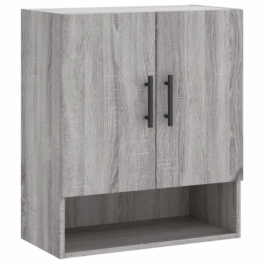 Armoire murale sonoma gris 60x31x70 cm bois d'ingénierie - 2