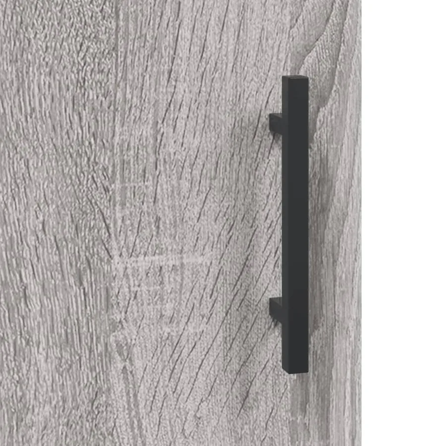 Armoire murale sonoma gris 60x31x70 cm bois d'ingénierie - 9