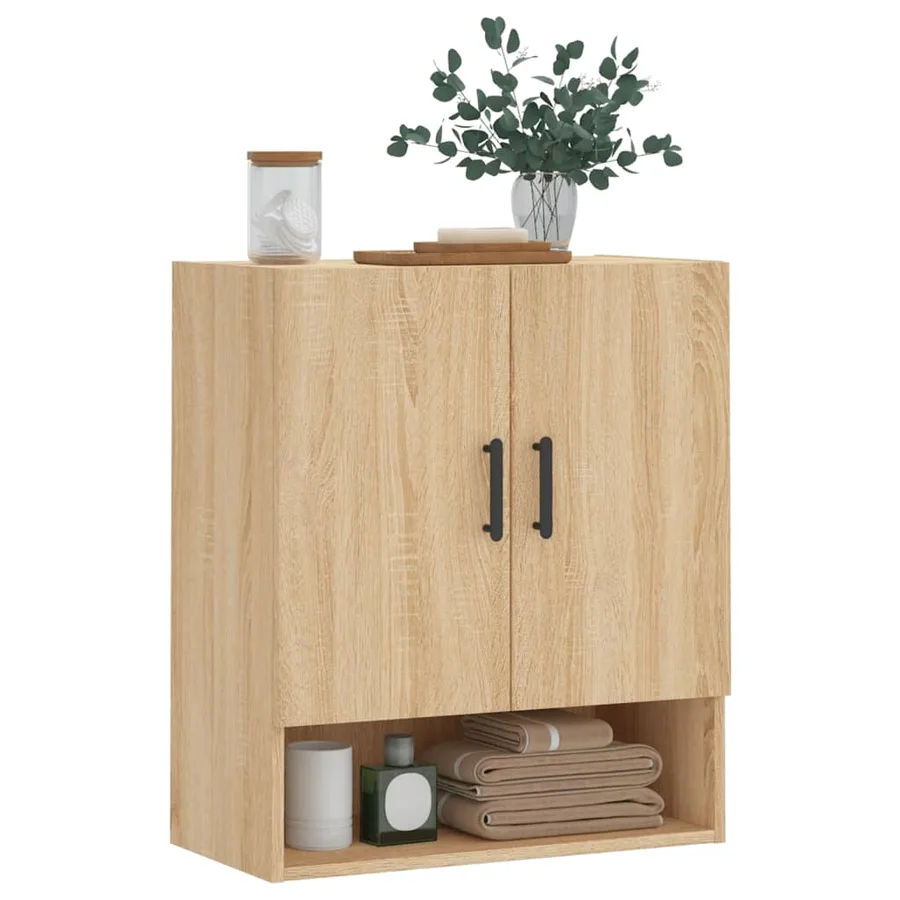 Armoire murale chêne sonoma 60x31x70 cm bois d'ingénierie - 3