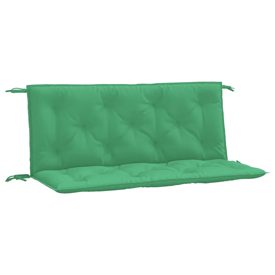 Coussins de banc jardin lot de 2 vert 120x50x7 cm tissu Oxford - 2