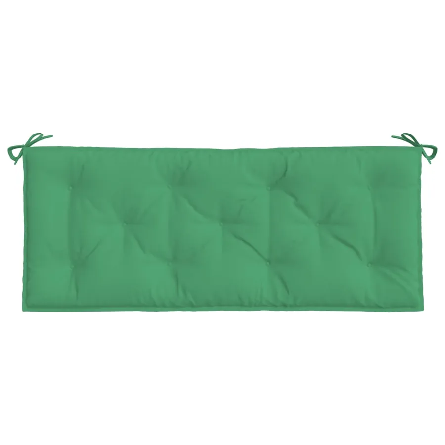 Coussins de banc jardin lot de 2 vert 120x50x7 cm tissu Oxford - 5