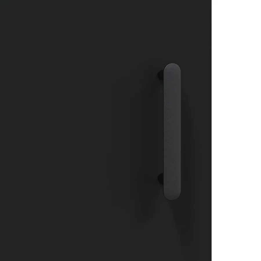 Buffet noir 69,5x34x90 cm bois d'ingénierie - 11