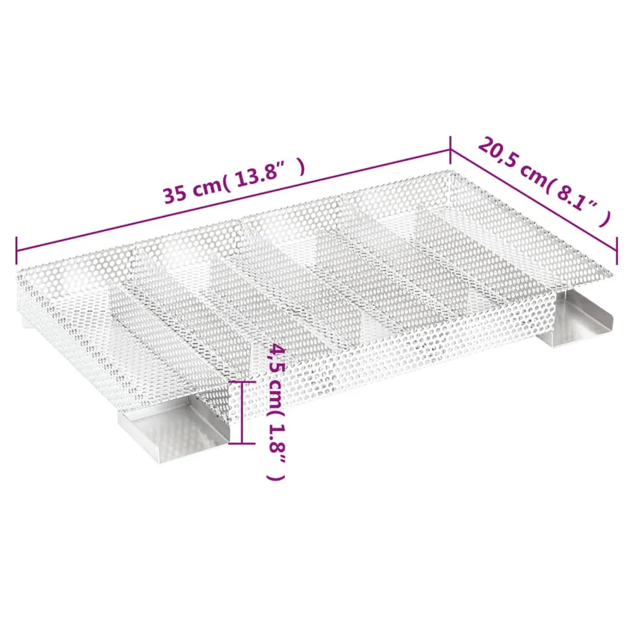 Générateur de fumée froide 8 chambres 35 cm acier inoxydable - 7