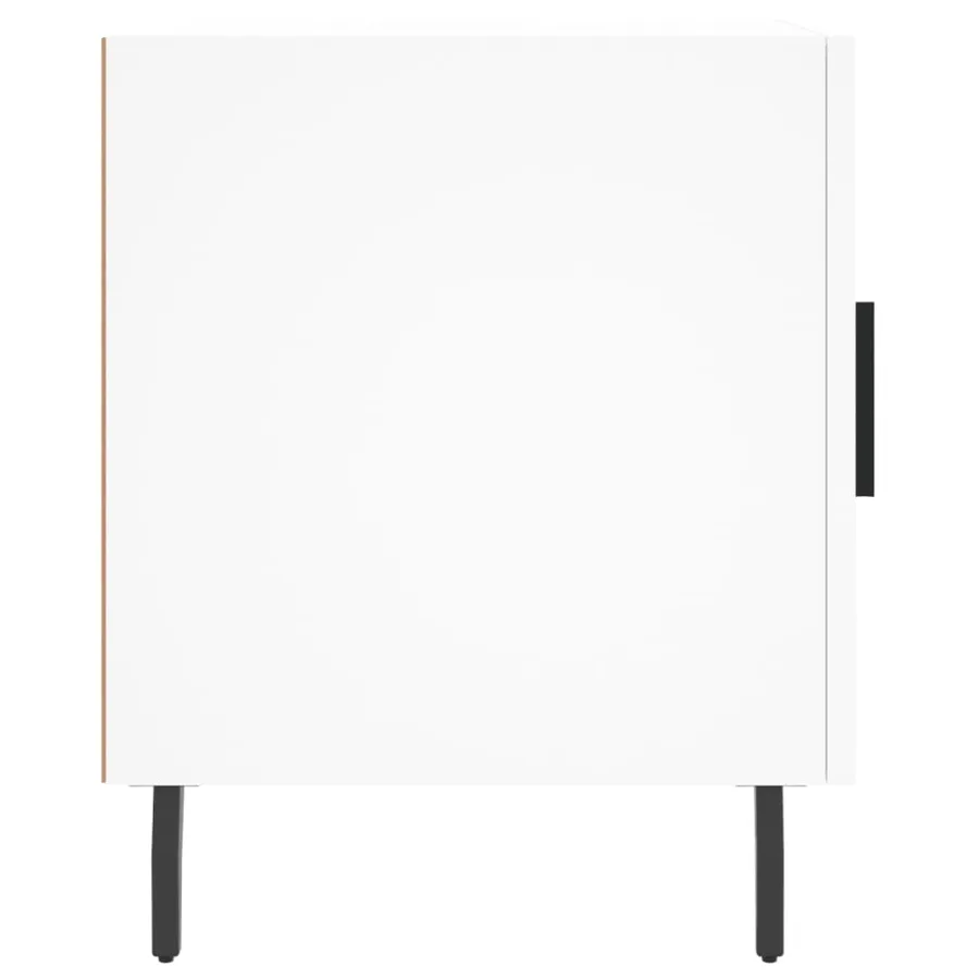 Tables de chevet 2 pcs blanc 40x40x50 cm bois d’ingénierie - 8