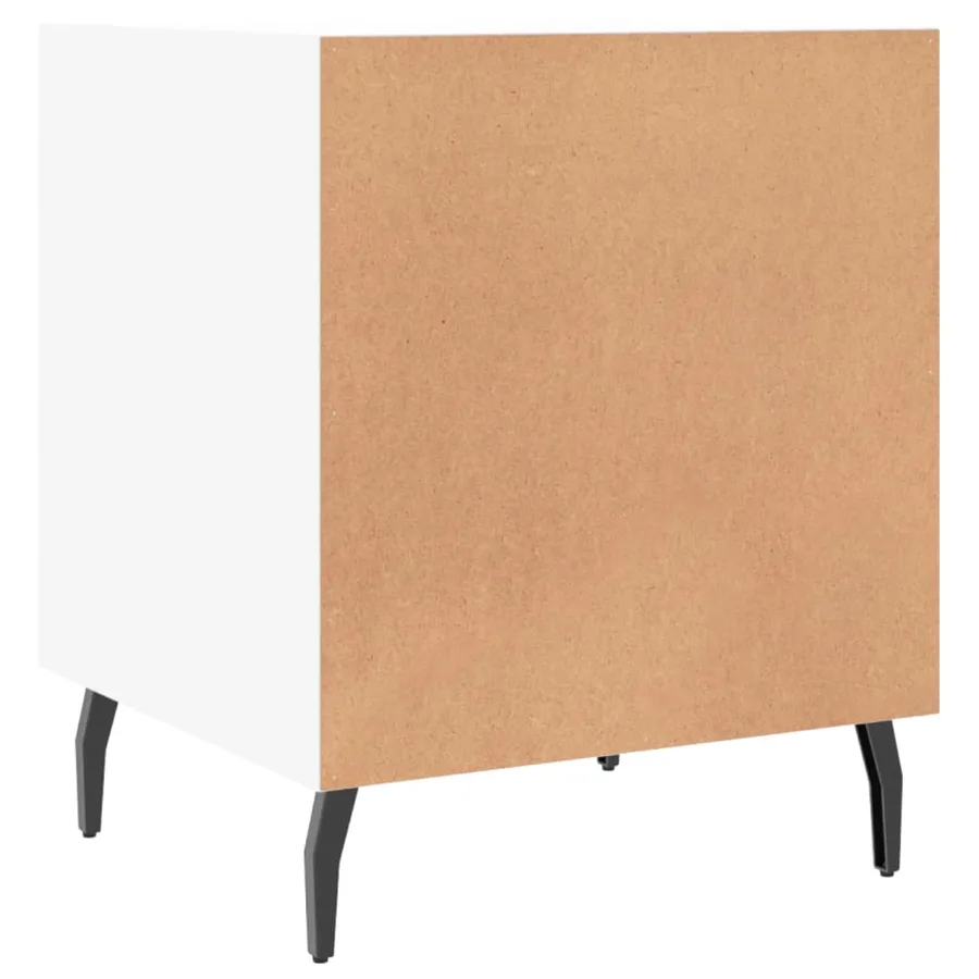 Tables de chevet 2 pcs blanc 40x40x50 cm bois d’ingénierie - 9