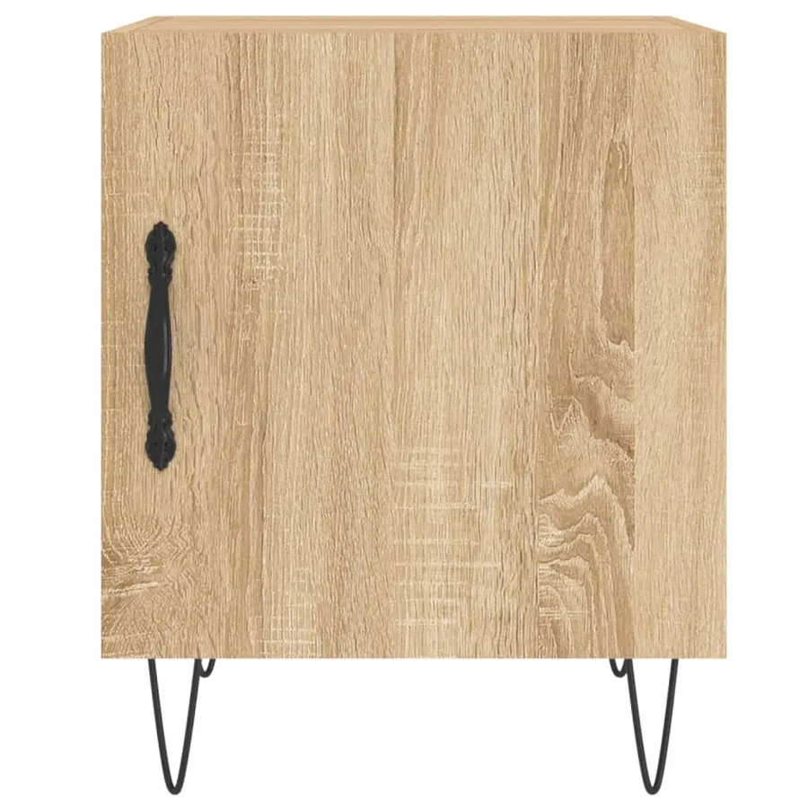 Tables de chevet 2 pcs chêne sonoma 40x40x50 cm bois ingénierie - 6
