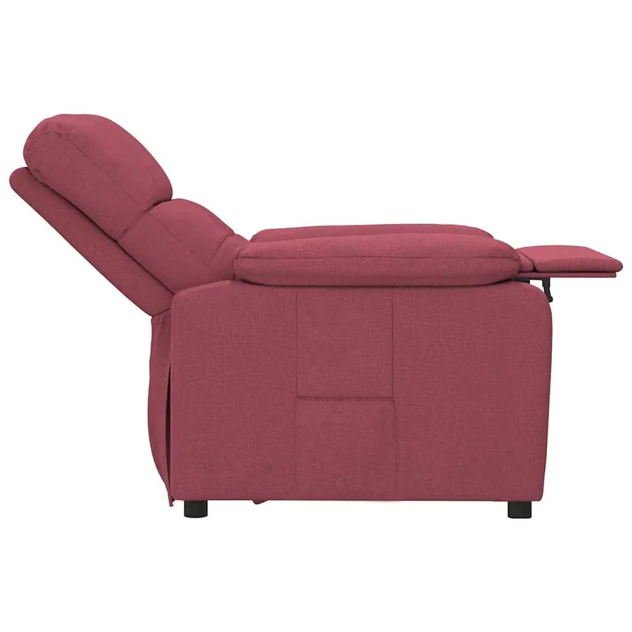Fauteuil inclinable Rouge bordeaux Tissu - 6
