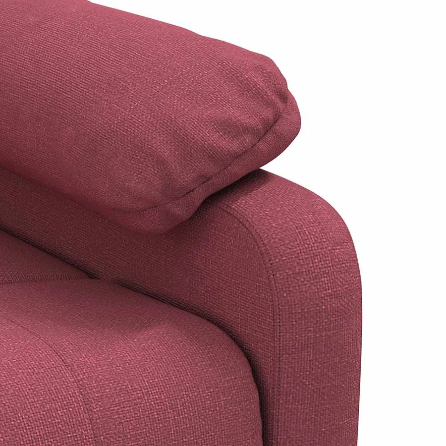 Fauteuil inclinable Rouge bordeaux Tissu - 8
