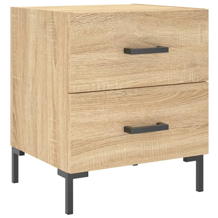 Table de chevet chêne sonoma 40x35x47,5 cm bois d’ingénierie - 2