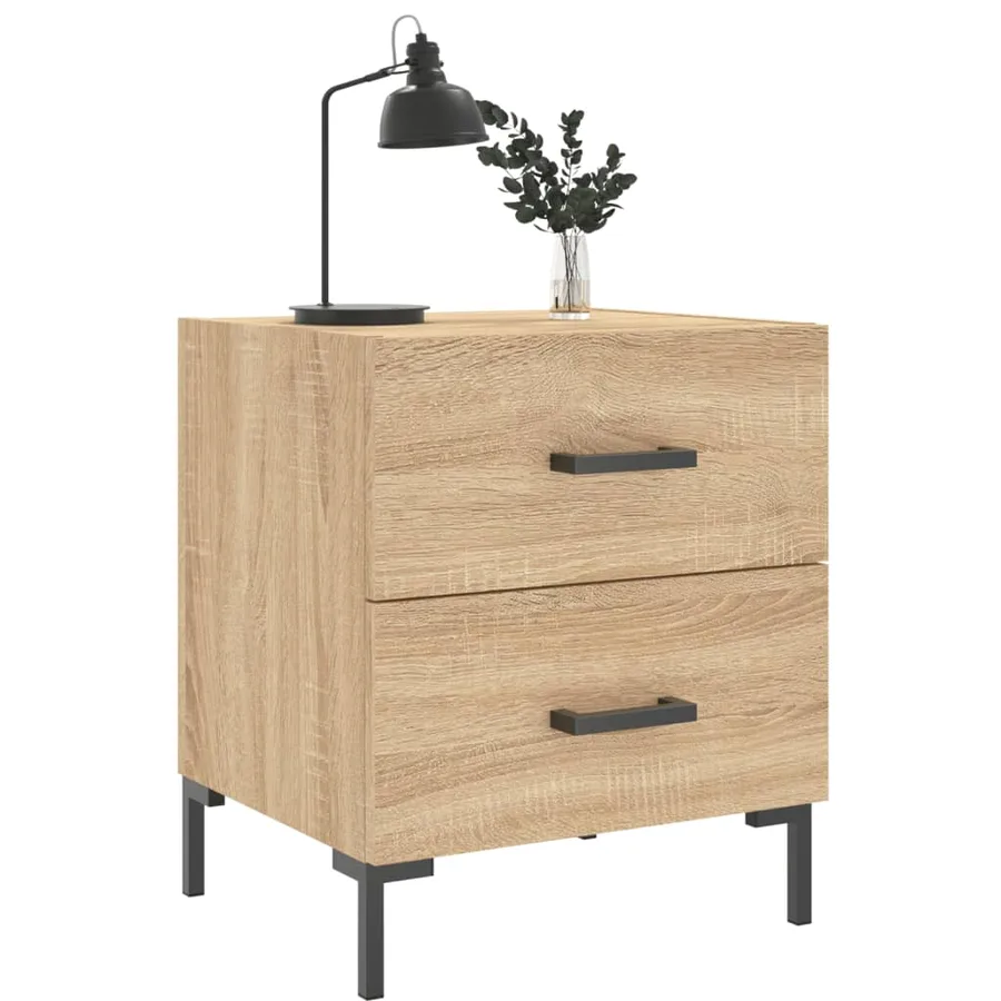Table de chevet chêne sonoma 40x35x47,5 cm bois d’ingénierie - 3