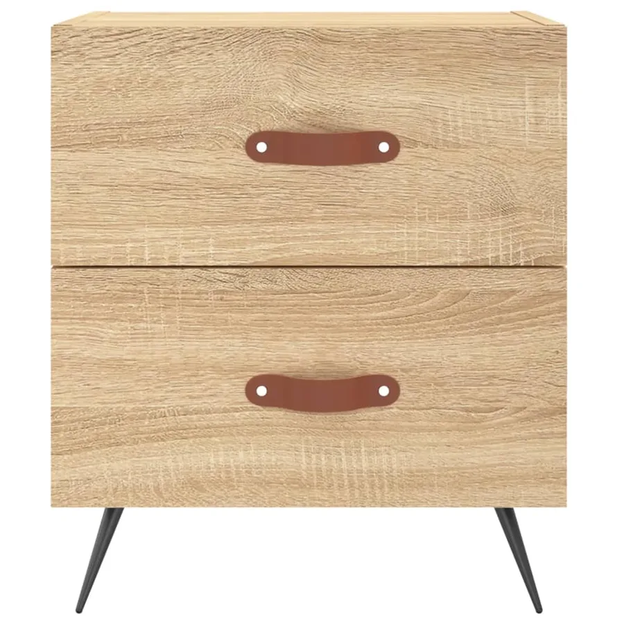 Tables de chevet 2 pcs chêne sonoma 40x35x47,5 cm - 6