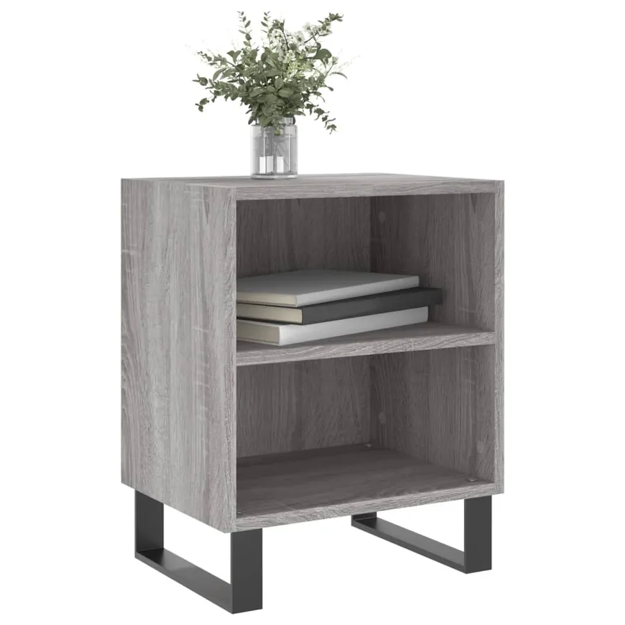 Tables de chevet 2 pcs sonoma gris 40x30x50cm bois d'ingénierie - 3