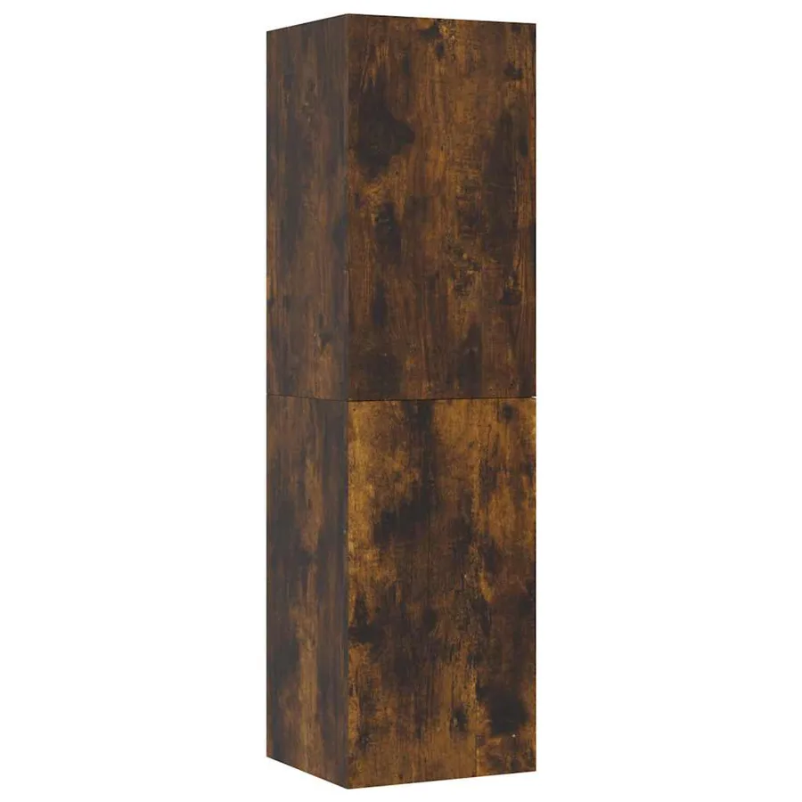 Meuble TV mural Chêne fumé 30,5x30x110 cm - 2