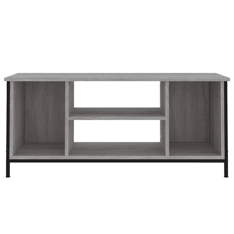 Meuble TV sonoma gris 102x35x45 cm bois d'ingénierie - 5