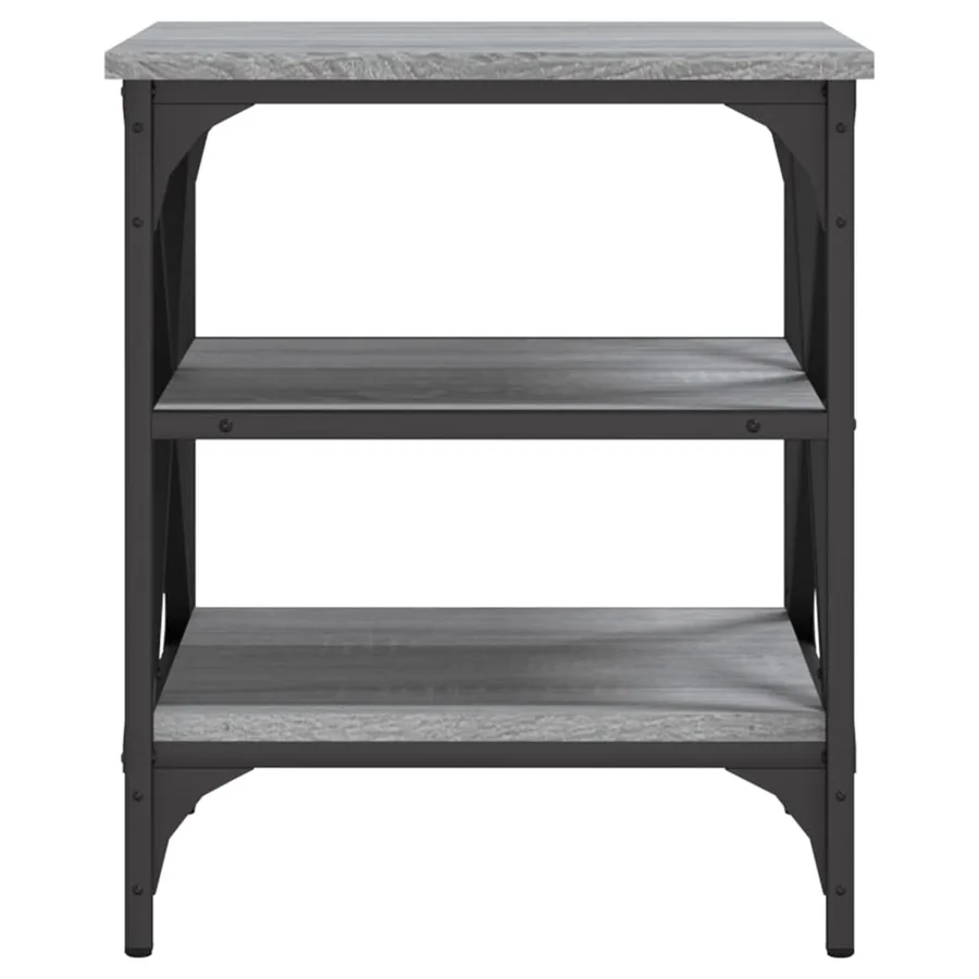 Tables d'appoint 2 pcs Sonoma gris 40x42x50 cm Bois ingénierie - 6