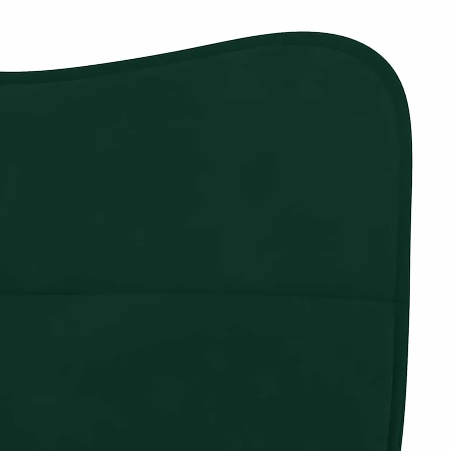Chaises à manger lot de 2 Vert foncé Velours - 7