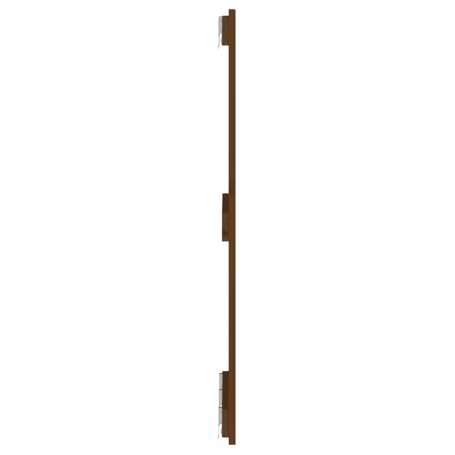 Tête de lit murale Marron miel 140x3x90 cm Bois massif de pin - 5