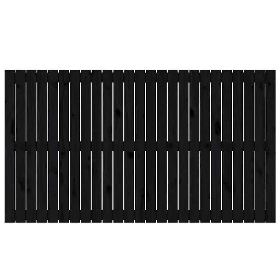 Tête de lit murale Noir 159,5x3x90 cm Bois massif de pin - 4