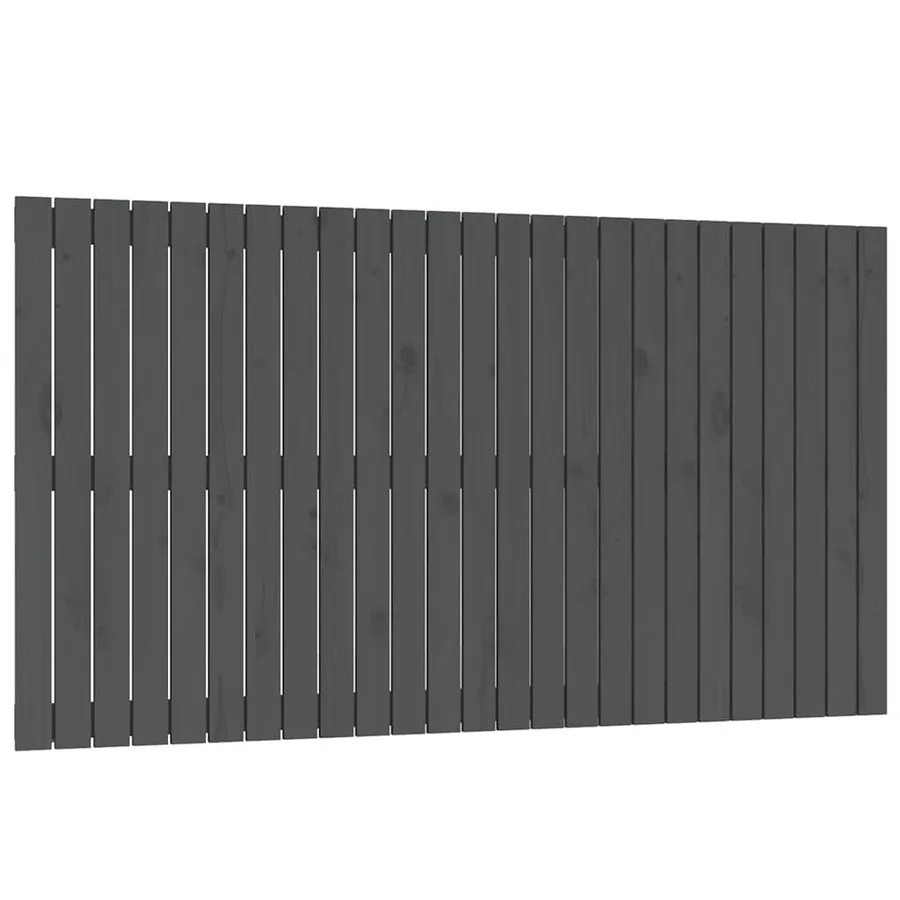 Tête de lit murale Gris 159,5x3x90 cm Bois massif de pin - 2