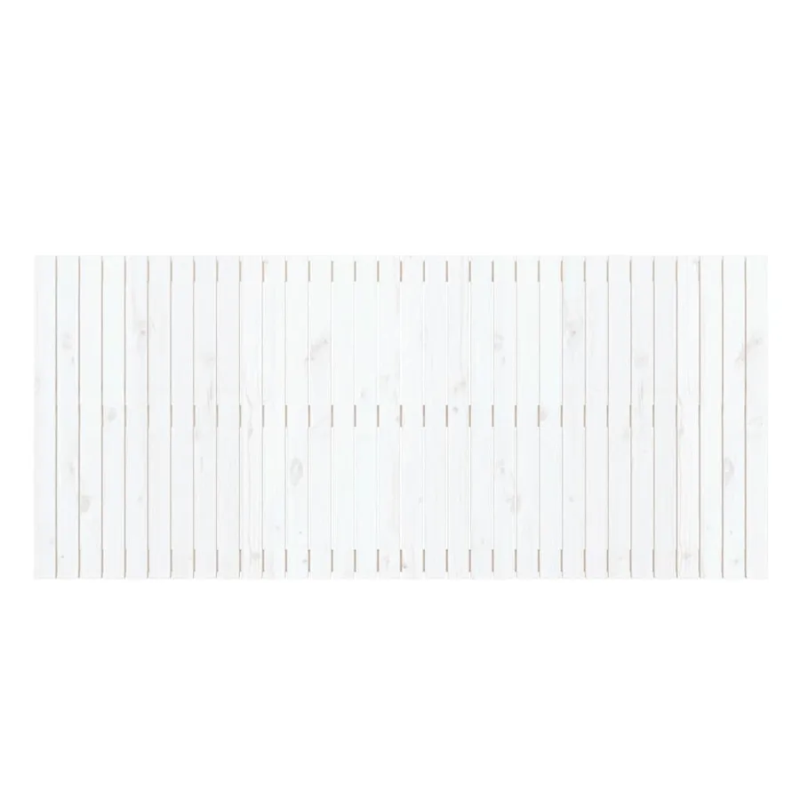 Tête de lit murale Blanc 204x3x90 cm Bois massif de pin - 4