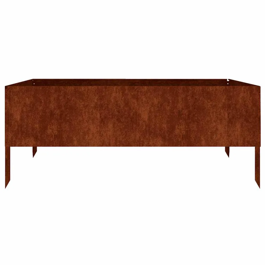 Lit surélevé de jardin 100x100x41 cm acier corten - 3