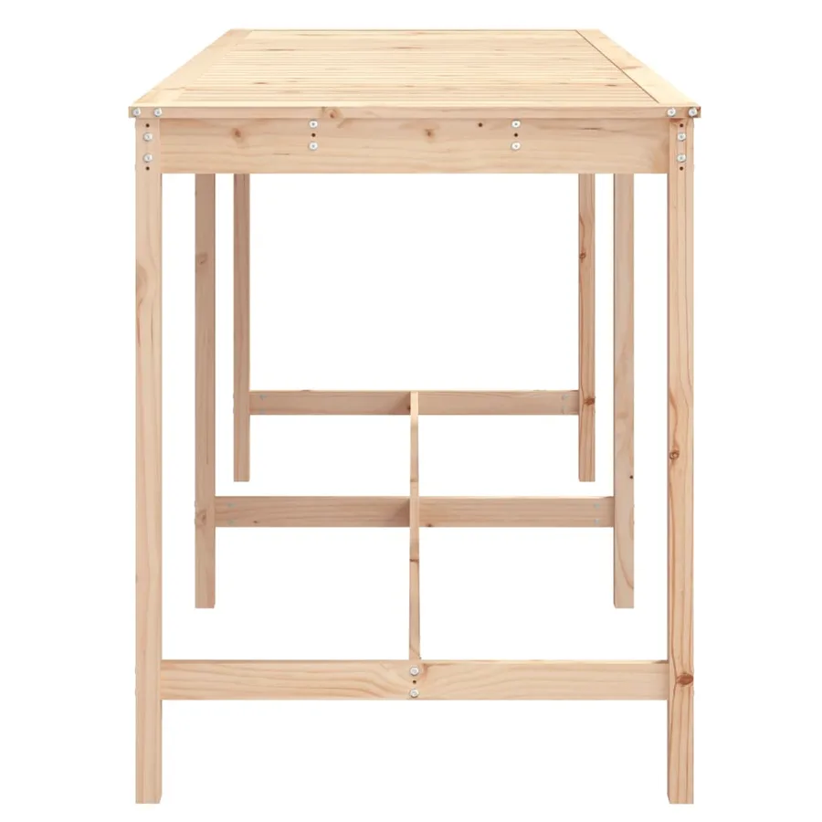 Table de jardin 203,5x90x110 cm bois massif de pin - 5