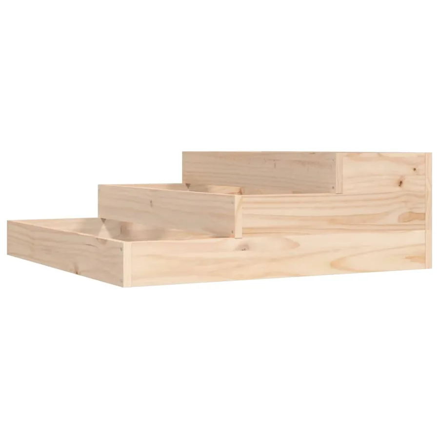 Jardinière 78x78x27 cm Bois massif de pin - 2