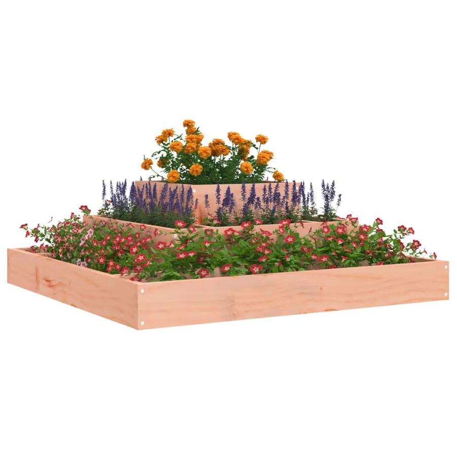 Jardinière 80x80x27 cm Bois de douglas massif - 3