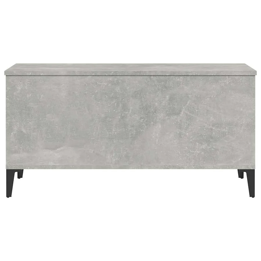 Table basse Gris béton 90x44,5x45 cm Bois d'ingénierie - 5