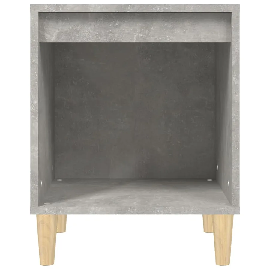 Tables de chevet 2 pcs Gris béton 40x35x50 cm - 6