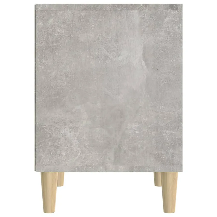 Tables de chevet 2 pcs Gris béton 40x35x50 cm - 7