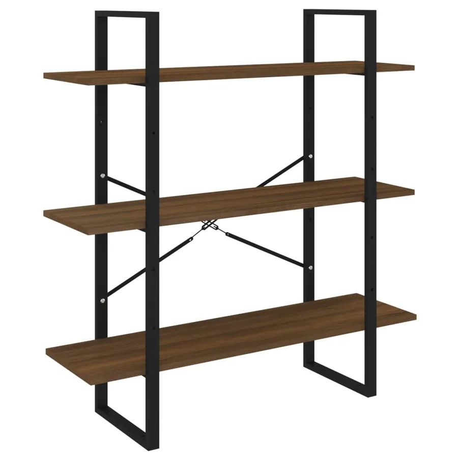 Bibliothèque Chêne marron 100x30x105 cm Bois d'ingénierie - 2