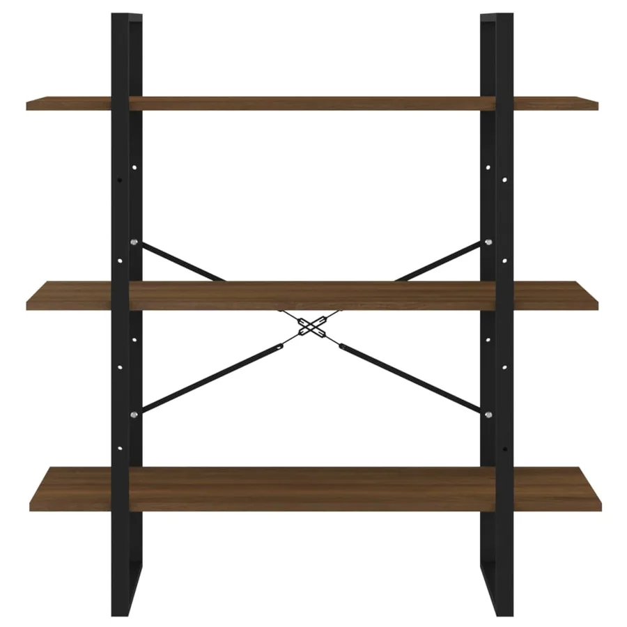 Bibliothèque Chêne marron 100x30x105 cm Bois d'ingénierie - 5
