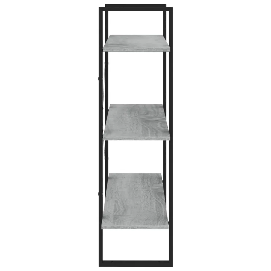 Bibliothèque Sonoma gris 80x30x105 cm Bois d'ingénierie - 6
