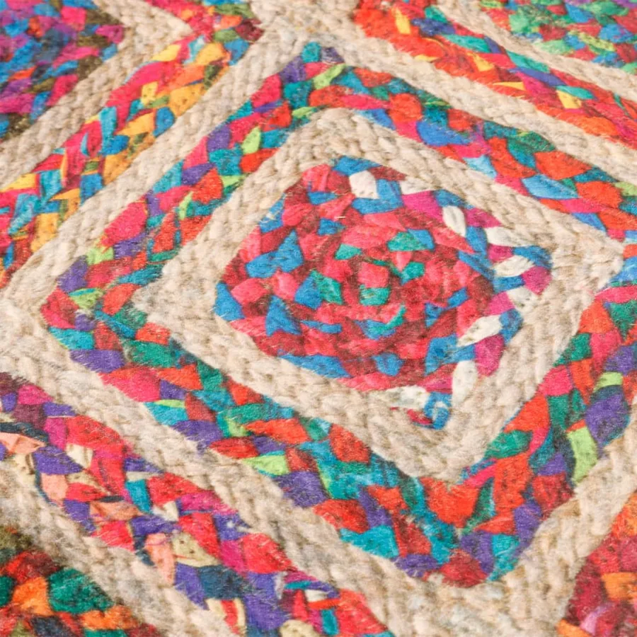 Tapis lavable multicolore Ø 120 cm - 5
