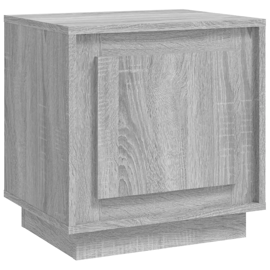 Table de chevet sonoma gris 44x35x45 cm bois d'ingénierie - 2