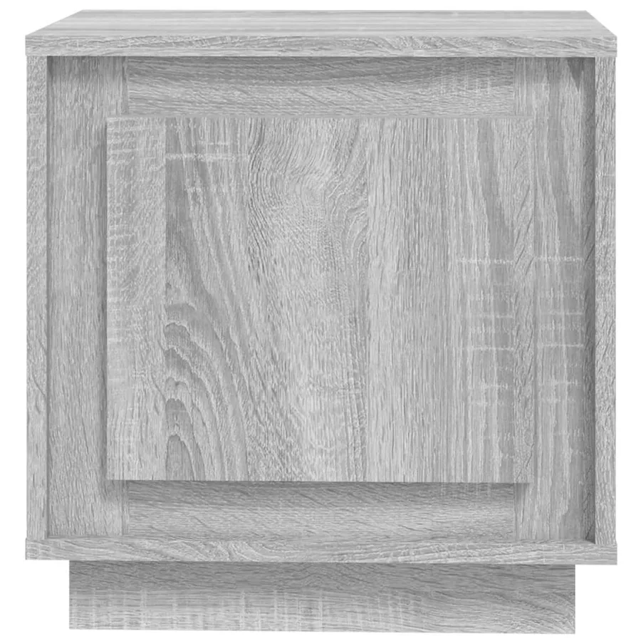 Table de chevet sonoma gris 44x35x45 cm bois d'ingénierie - 7