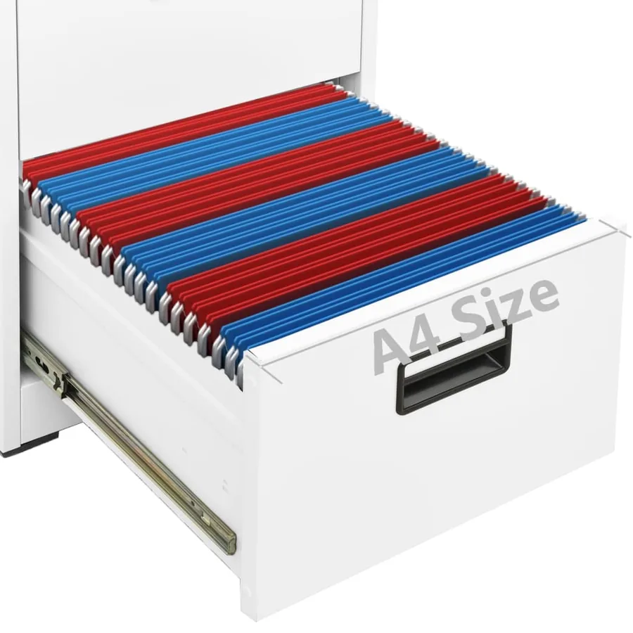 Classeur Blanc 46x62x72,5 cm Acier - 10