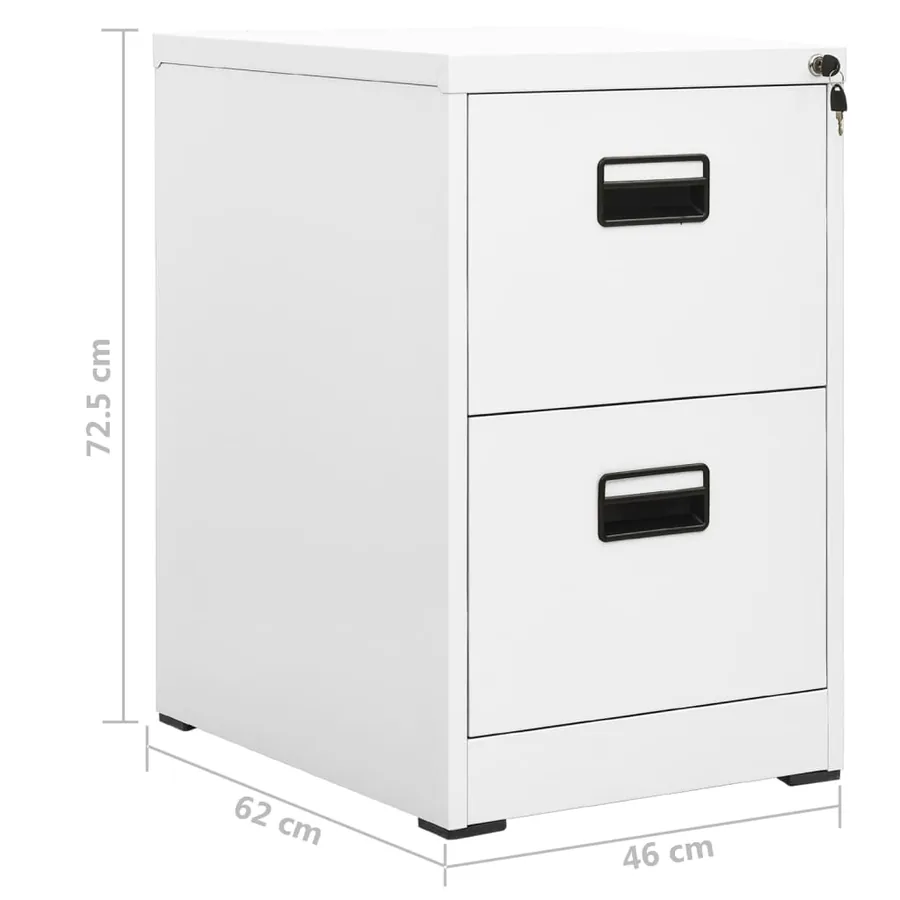 Classeur Blanc 46x62x72,5 cm Acier - 11