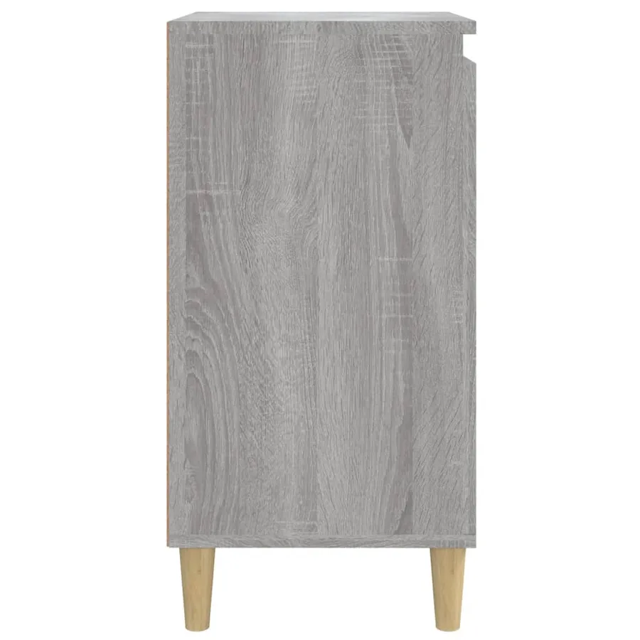 Table de chevet sonoma gris 40x35x70 cm bois d'ingénierie - 7