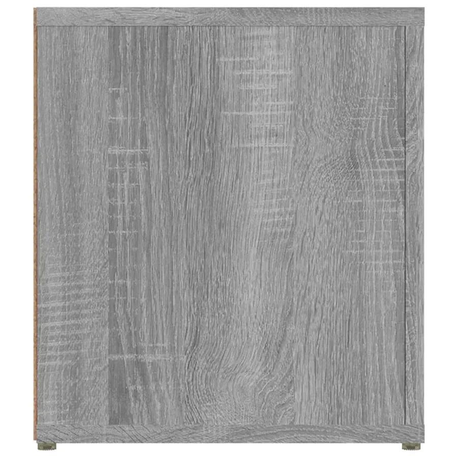 Meuble TV Sonoma gris 80x31,5x36 cm Bois d'ingénierie - 7