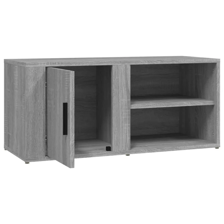Meuble TV Sonoma gris 80x31,5x36 cm Bois d'ingénierie - 8