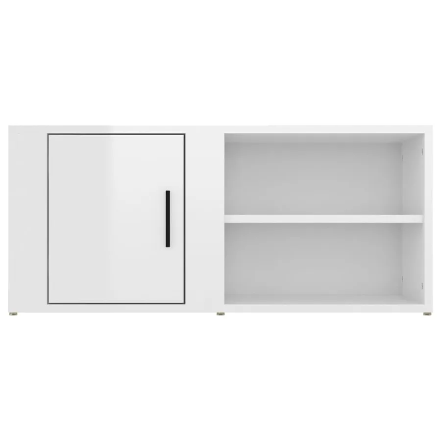 Meubles TV 2 pcs Blanc brillant 80x31,5x36 cm Bois d'ingénierie - 7