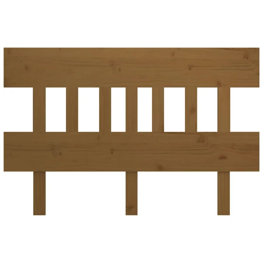 Tête de lit Marron miel 183,5x3x81 cm Bois massif de pin - 3