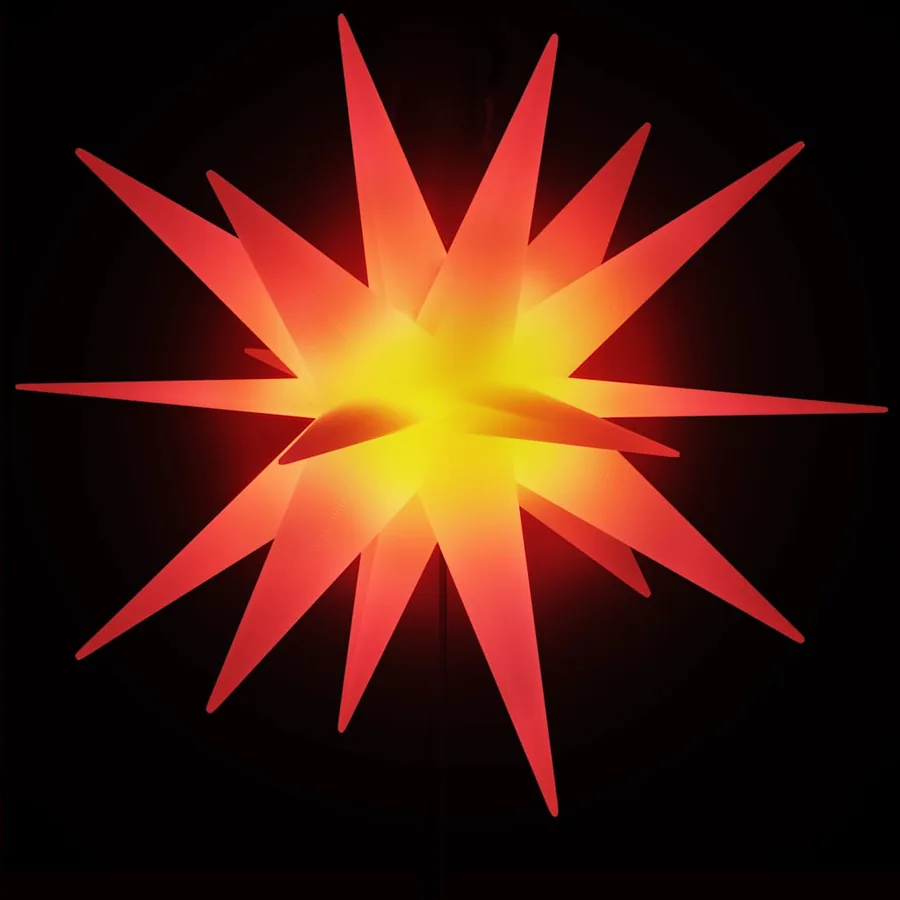 Lumières de Noël avec piquets 3 pcs LED pliable rouge 57 cm - 5