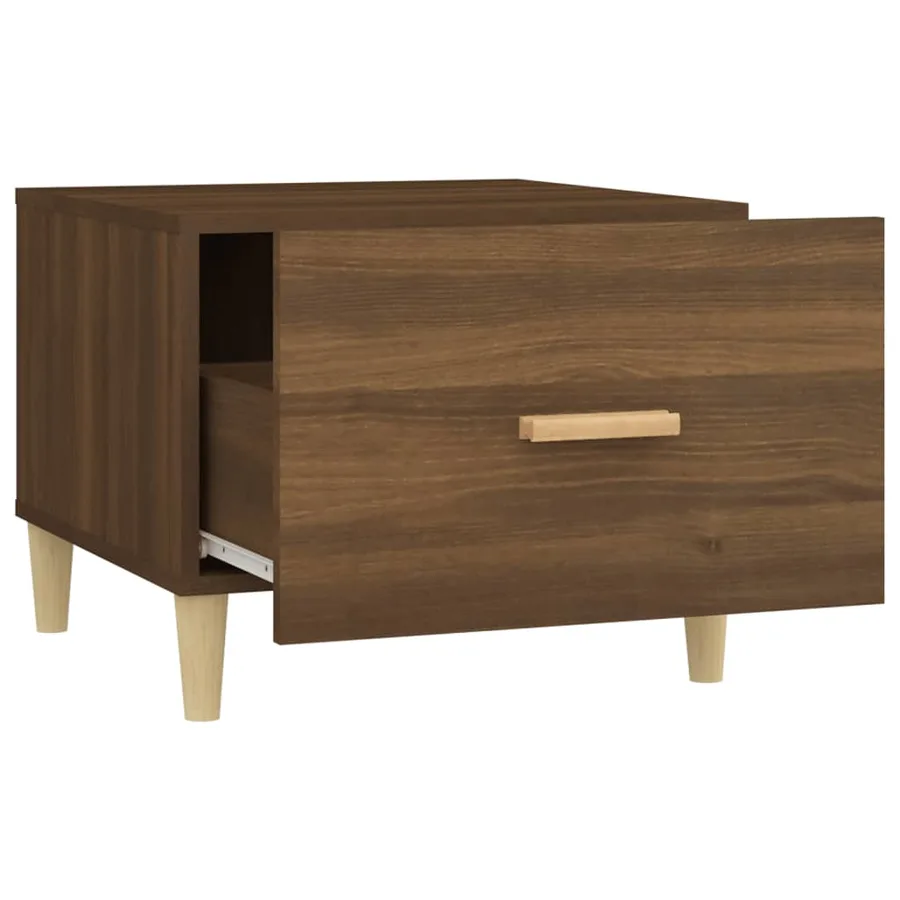 Tables basses 2 pcs chêne marron 50x50x40 cm bois d'ingénierie - 7