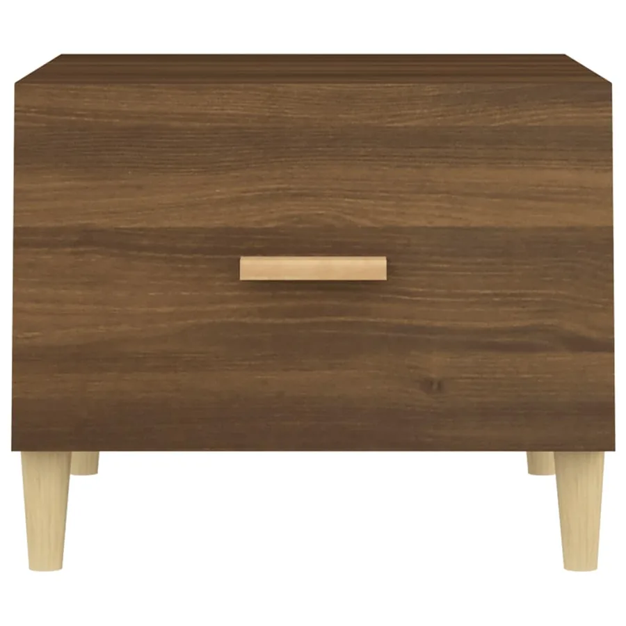 Tables basses 2 pcs chêne marron 50x50x40 cm bois d'ingénierie - 8