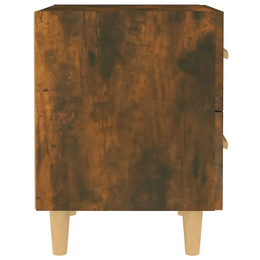 Table de chevet Chêne fumé 40x35x47,5 cm - 4
